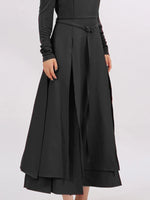 Slit Spaghetti Strap Long Sleeve Dress