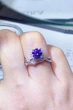 1 Carat Moissanite 925 Sterling Silver Ring