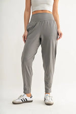 MONO B Flowbarrel High Waist Active Pants - Ladyez
