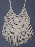 Crochet Fringe Beach Cover Up - Ladyez
