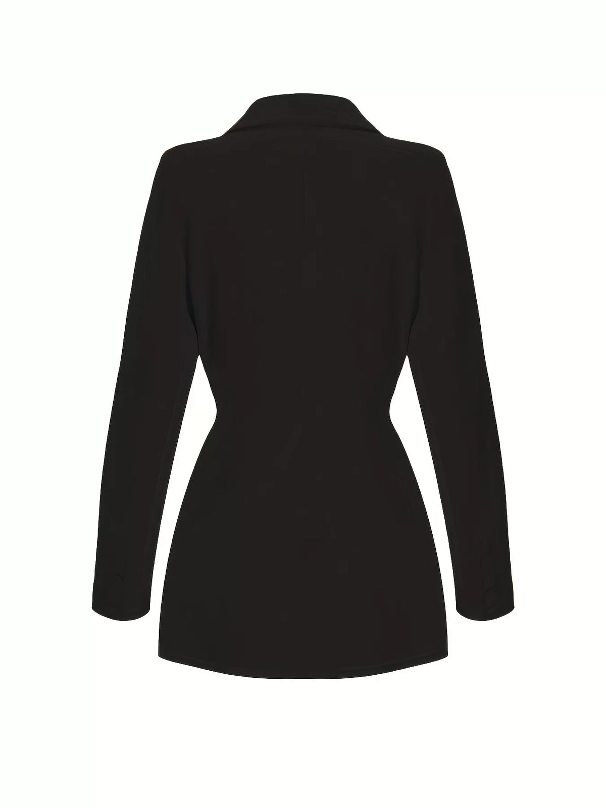 Slim-Fit Lapel Collar Blazer