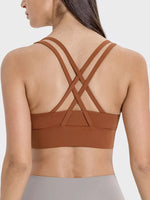 Millennia Crisscross Scoop Neck Active Tank - Ladyez