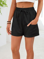 Casual Drawstring Elastic Waist Shorts