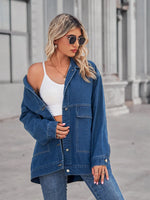 Button Up Long Sleeve Denim Jacket