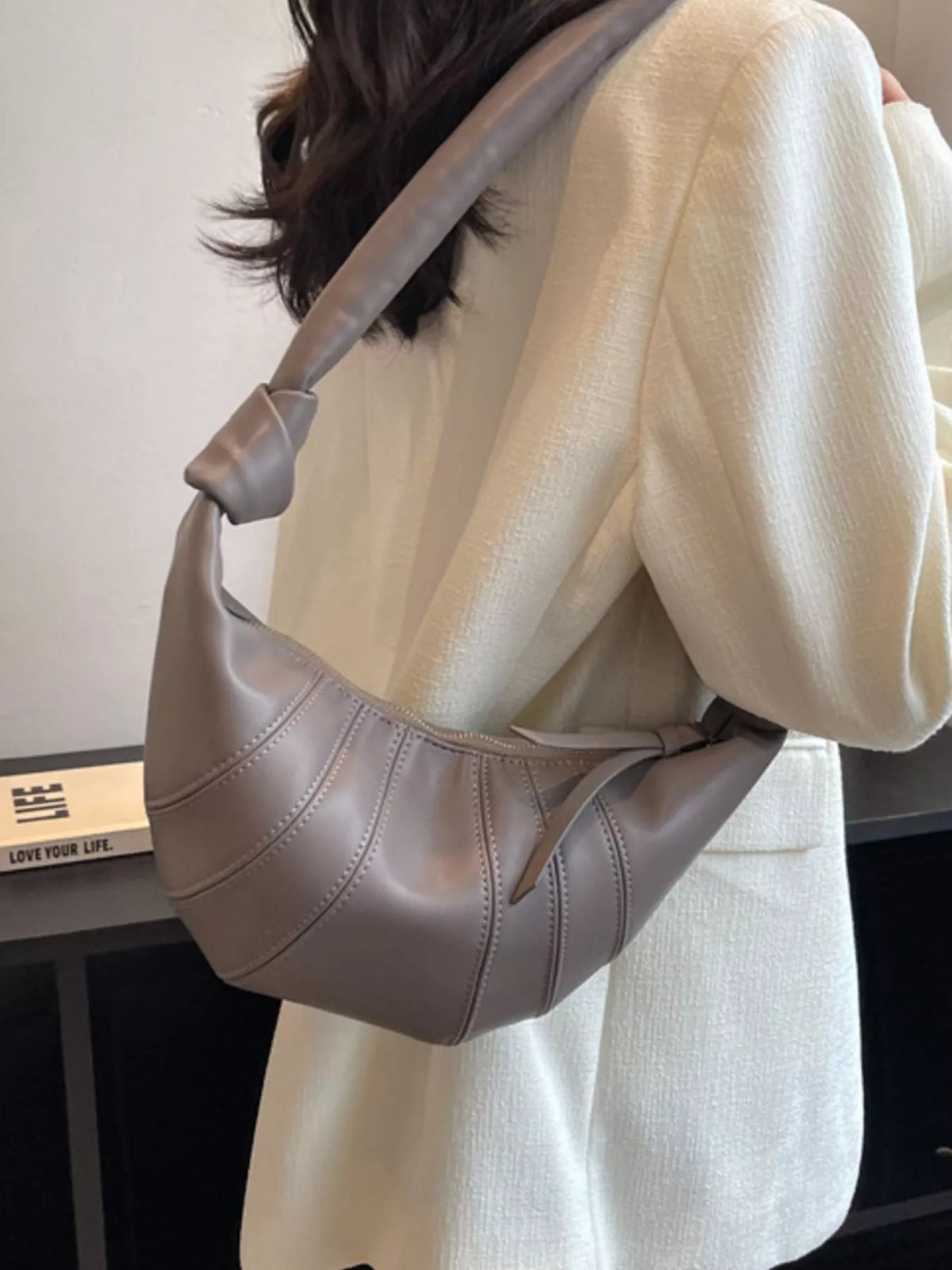Stylish Crescent Hobo Crossbody Bag
