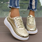 Lace Up Platform Sneakers