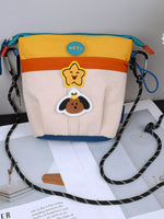 Waterproof Contrast Cartoon Crossbody Bag
