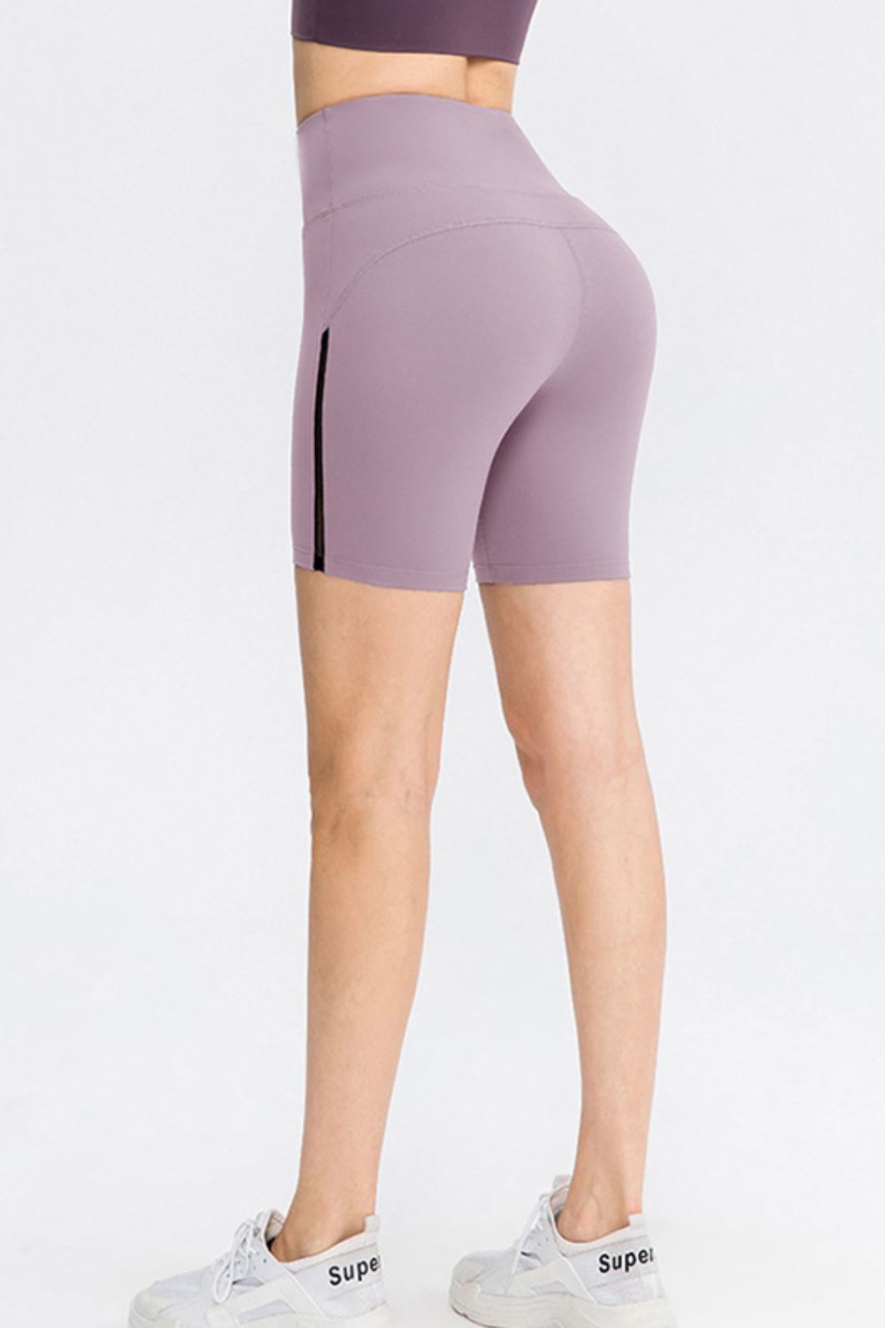 Wide Waistband Sports Shorts - Ladyez