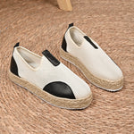 Mesh Espadrille Platform Slip-Ons