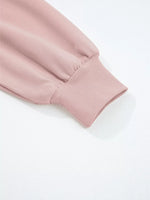 Drop Shoulder Puff Sleeve Crop Top and Drawstring Wide Leg Pants Set