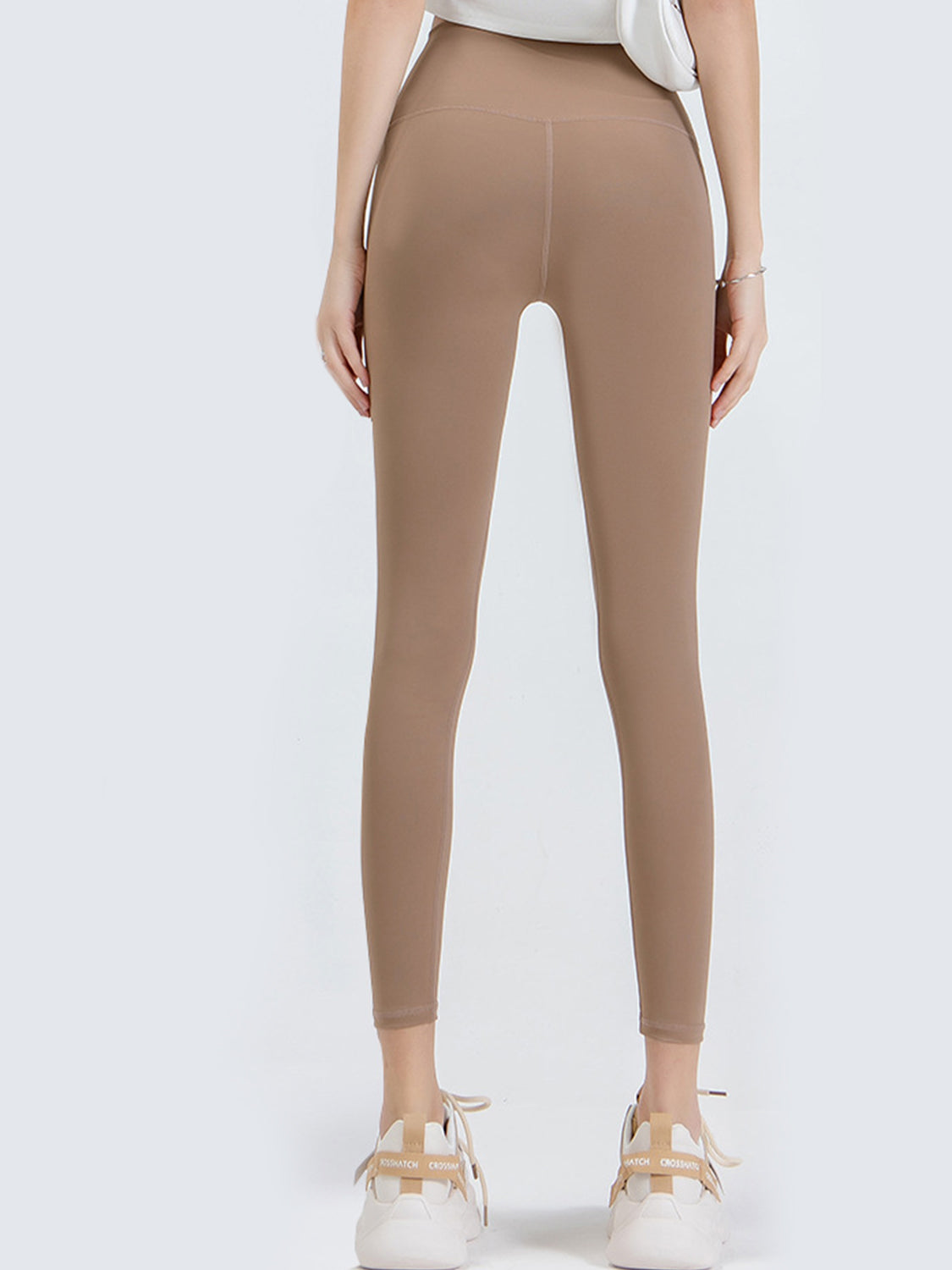 Wide Waistband Sports Leggings - Ladyez