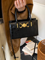 Crocodile Embossed Crossbody Bag