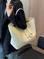 Patterned Large Capacity Tote Shoulder Bag