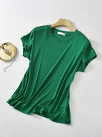 Plus Size Round Neck Short Sleeve T-Shirt