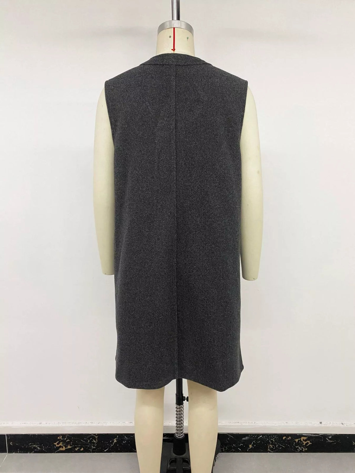 Sleeveless Longine Vest Coat