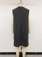 Sleeveless Longine Vest Coat