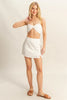 HYFVE Ruched Bra Top and Mini Skirt Set
