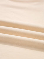 Raw Edge Flower Patch Drop Shoulder Casual Top