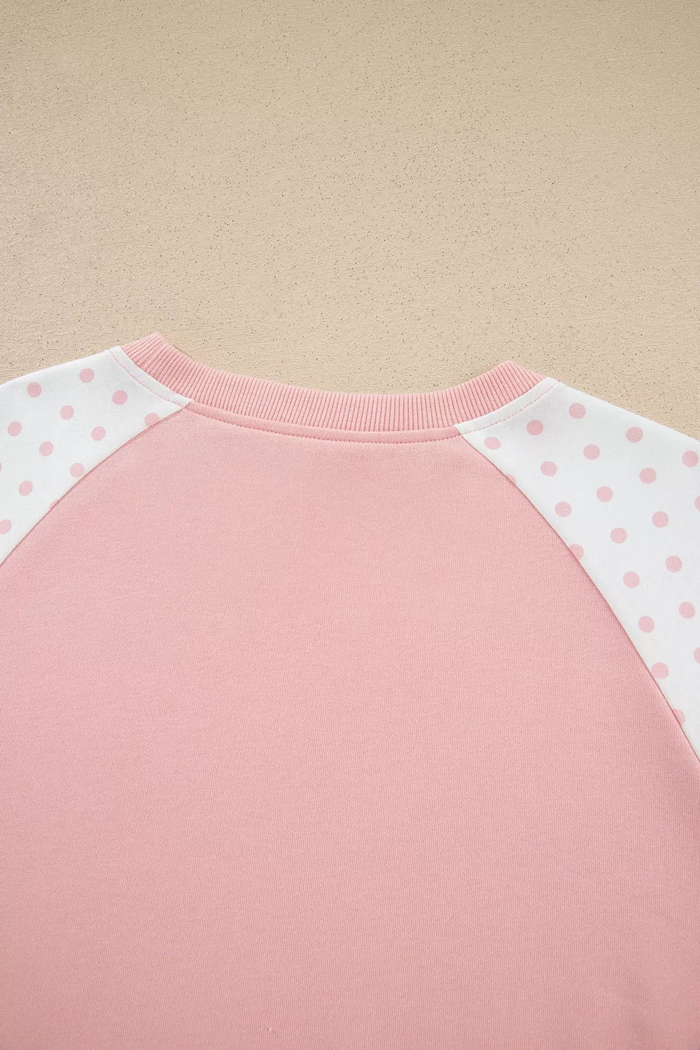 Polka Dot Cropped Sweatshirt and Wide-Leg Pants Set