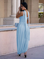 Scoop Neck Slit Maxi Dress