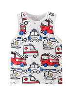 Children's Vehicle Print Tank