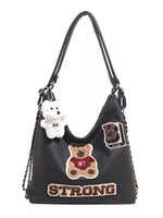 Cute Bear Adjustable Strap Handbag