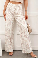 Woodland Camo Tummy Control Denim Wide Leg Jeans