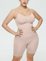 Full Size Spaghetti Strap Shaping Romper - Ladyez