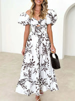 Off-Shoulder Floral Tiered Dress with Ruffle Details