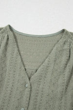 Flutter Sleeve Lace V Neck Shirt