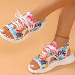 Tie-Dye Breathable Mesh Sandals