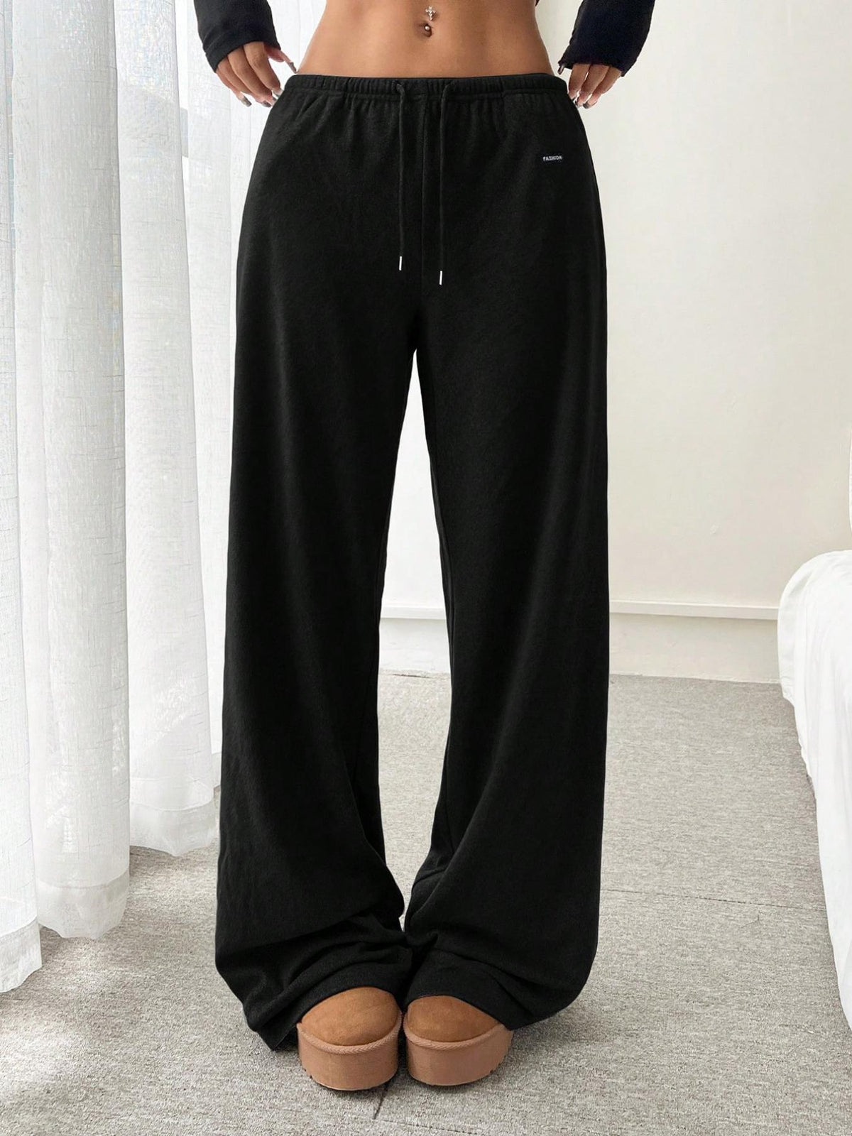 Relaxed Fit Drawstring Pants