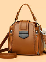 Leather Bucket Crossbody Bag
