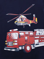 Children's Truck & Helicopter Graphic Casual T-Shirt