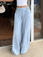 Washed Wide Leg Jeans