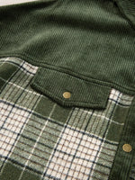 Plaid Button Up Long Sleeve Shacket