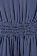 Tie-Front Mini Dress with Smocked Waist