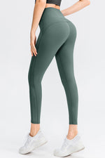 Wide Waistband Slim Fit Long Sports Pants - Ladyez