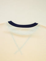 Striped Patchwork Long Sleeve Round Neck Two-in-one Top