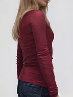 Lace Detail Long Sleeve T-Shirt