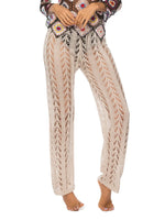 Cutout Drawstring High Waist Swim Pants - Ladyez