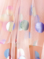 Children's Unicorn Ruffled Sleeve Tulle Dress