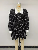 Polka Dot Peter Pan Collar Dress