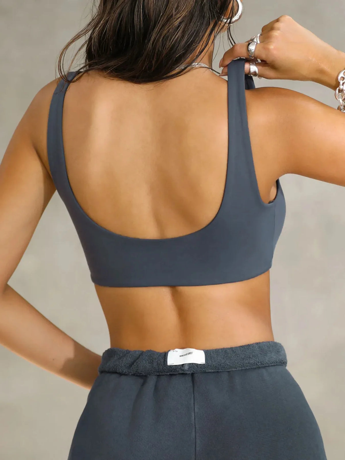 Seamless Scoop Neck Active Bra - Ladyez