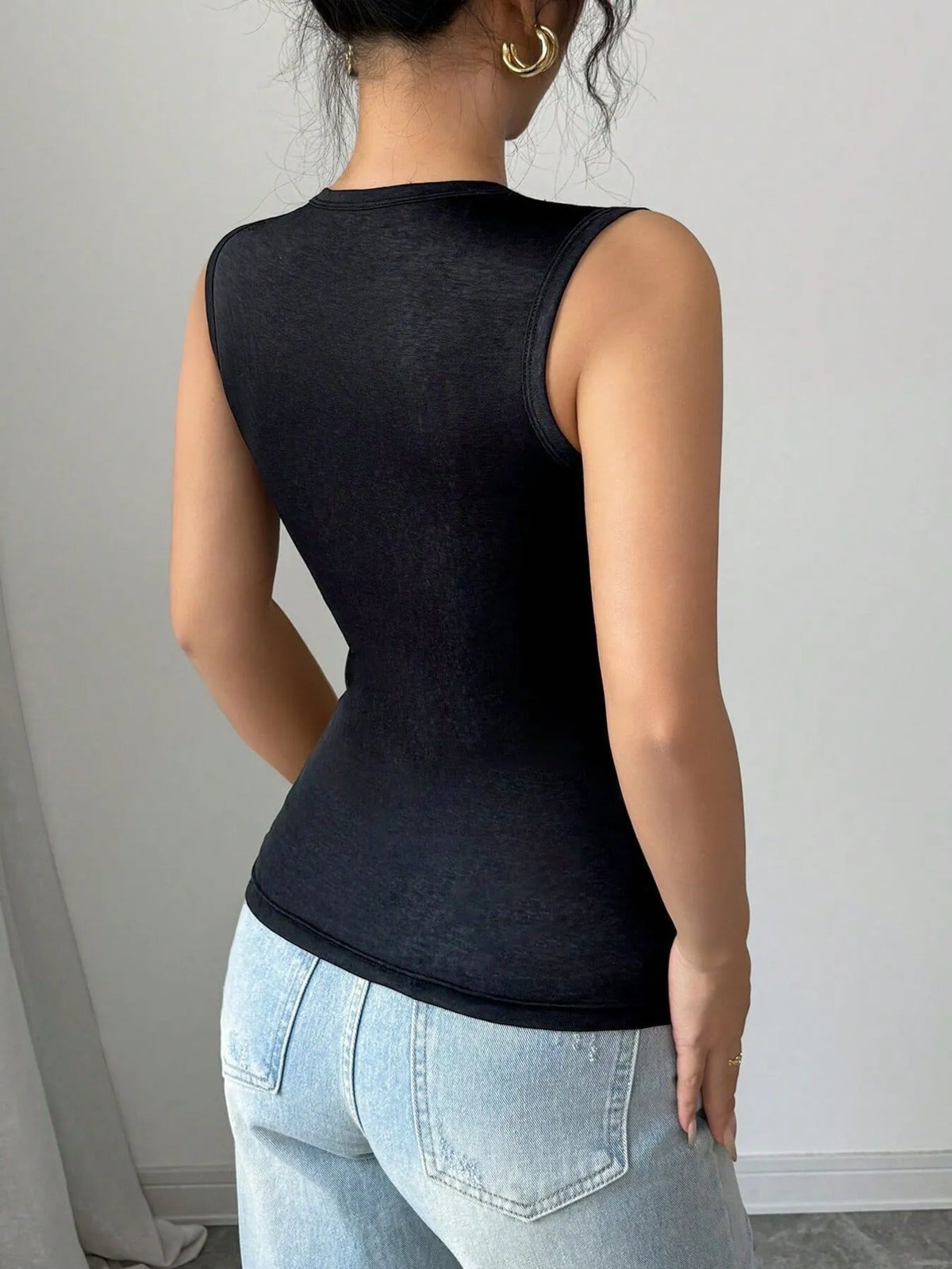 Ruched Front Active Tank Top - Ladyez