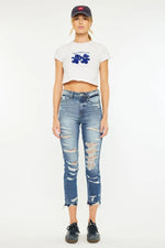 Kancan Distressed High Rise Skinny Jeans - Ladyez