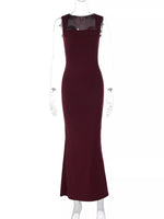 Square Neck Sleeveless Maxi Dress