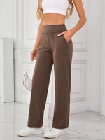 Lovelet High Waist Active Pants with Pockets - Ladyez
