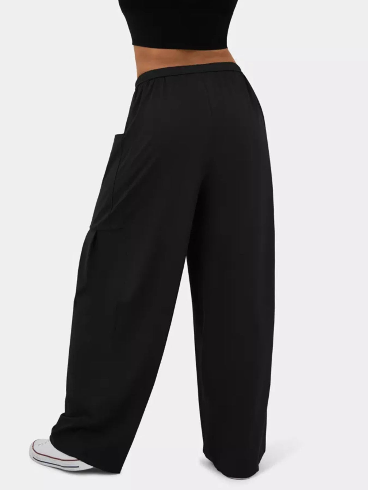 Drawstring Wide Leg Pants