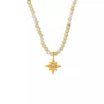 18K Gold-Plated Star Pendant Necklace with Zircon